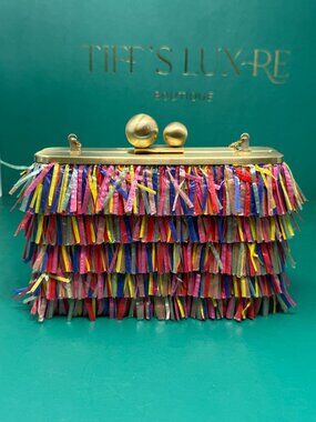 Olga Berg | Carlita Carnivale Fringe Clutch Bag